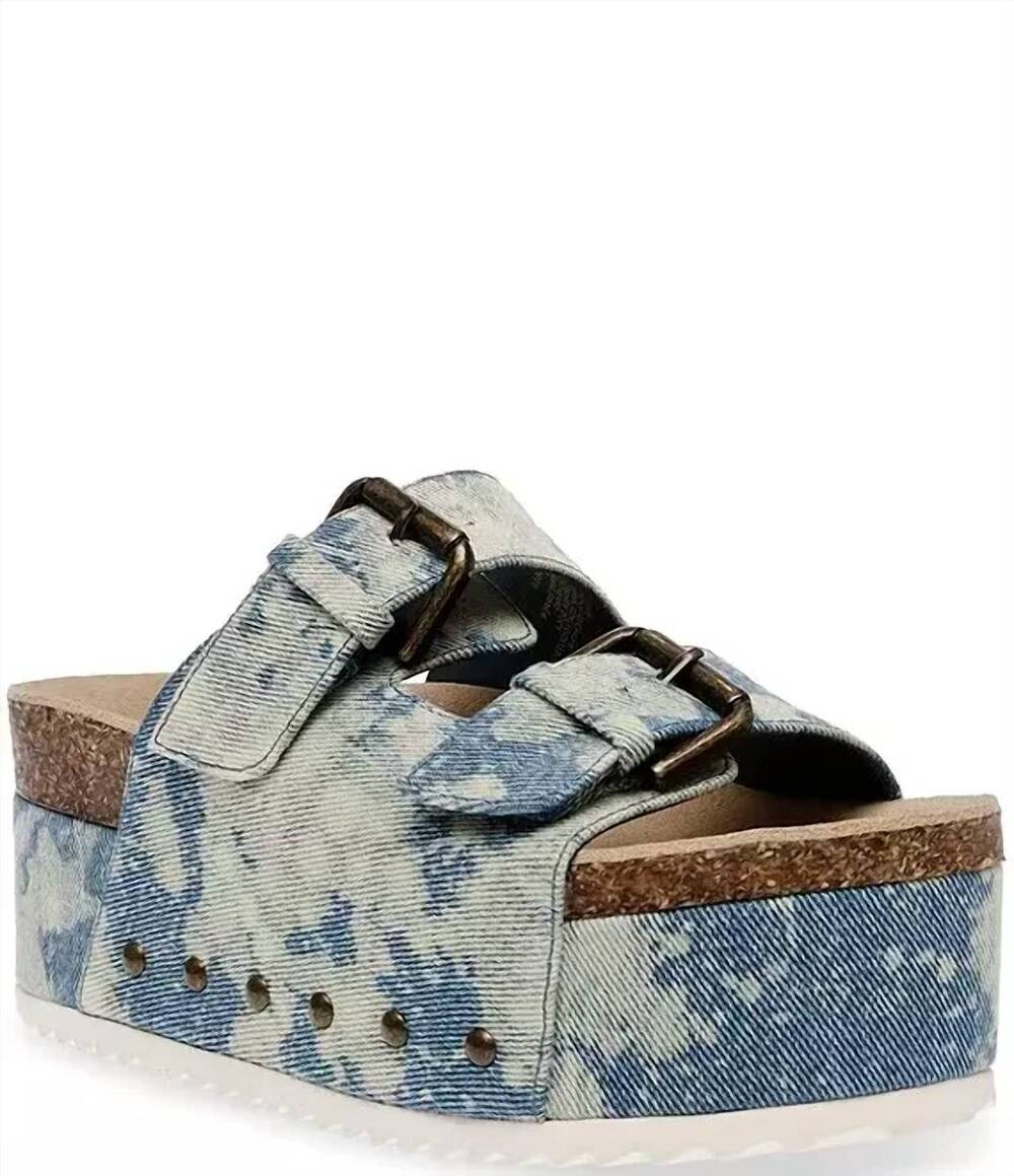 NEW STEVE MADDEN women's kali sandals in denim